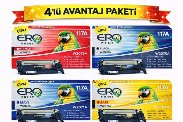 Hp Color Laser 150nw Muadil Toner - 4 Renk Set ürün görseli 1