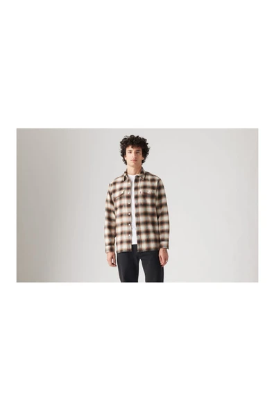 Levi's Erkek Oversize Uzun Kol Kareli Gömlek - Günlük Stil ürün görseli 1