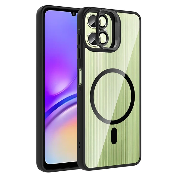 Samsung Galaxy A07 Kılıf Standlı ve Kamera Lens Hediyeli Etro Kapak ürün görseli 1