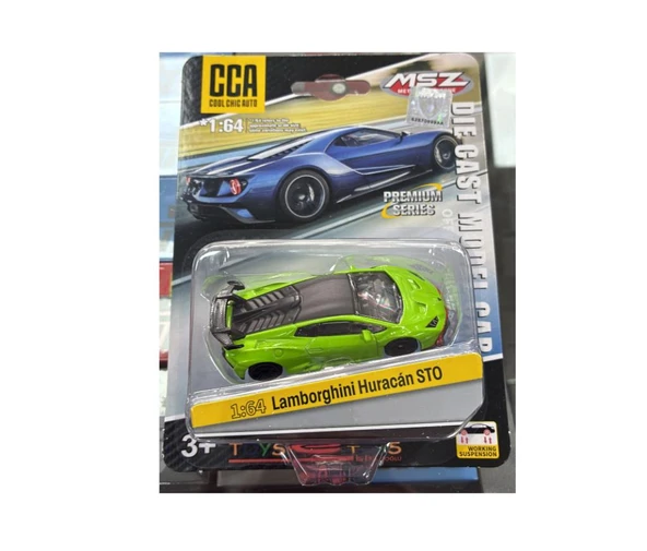 CCA Premium Series Lamborghini Huracan STO Yeşil 1/64 Model Araba ürün görseli 1