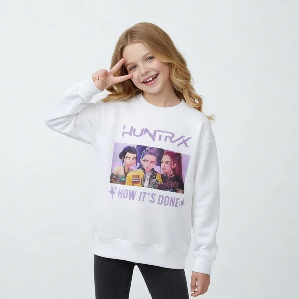 KPop Kız Çocuk Sweatshirt - Resim 5
