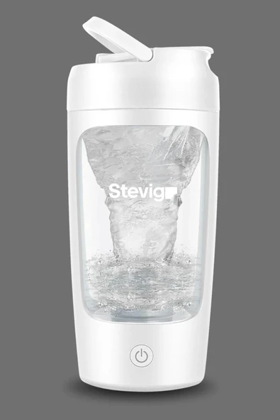 STEVIG 4 GYM ŞARJ EDİLEBİLİR ELEKTRKLİ SHAKER 650 ML WHITE ST-226 ürün görseli 1
