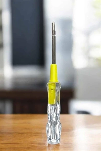 Test Cihazı Kontrol Kalemi Çift Başlıklı Şeffaf Elektrik Testi ürün görseli 1