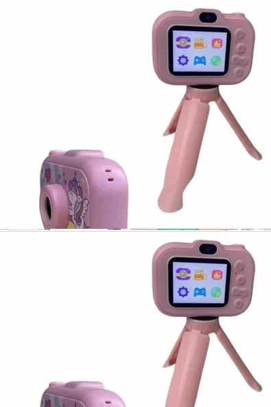 Çocuk Için Eğitici Video Kamera Ayaklı Mini Fotoğraf Makinesi ürün görseli 1