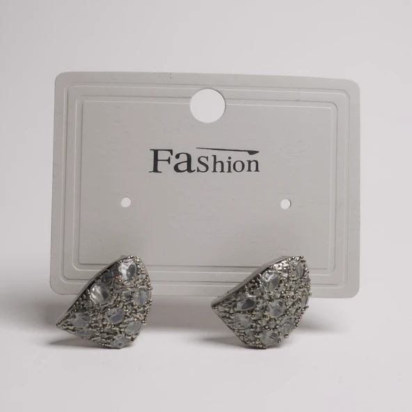 taşlı silver küpe - Resim 3