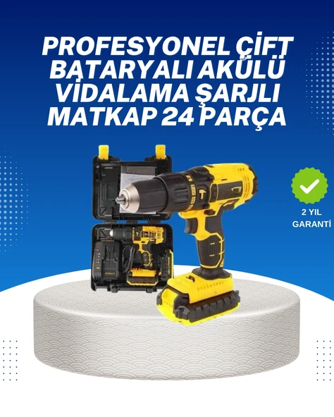 Ev ve Atölye İçin 12V Akülü Matkap | Plastik Mandren ve Metal Şanzıman ürün görseli 1