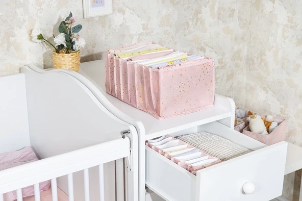 Baby Akordiyon Organizer Çekmece Düzenleyici Large (pembe) -04089 ürün görseli 1