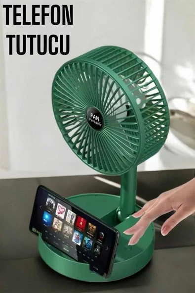 Soğutucu Vantilatör Telefon Standlı Mini Fan ürün görseli 1