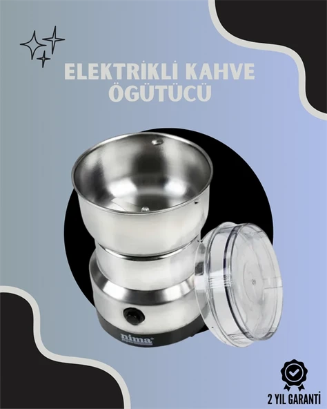 Paslanmaz Çelik Kahve Değirmeni | Düşük Gürültü, Yüksek Devir, Fındık ve Tahıl İçin Uygun ürün görseli 1