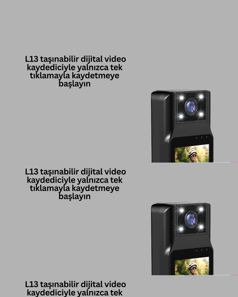 Taşınabilir Full HD Mini Kamera TFT Ekranlı - Resim 4
