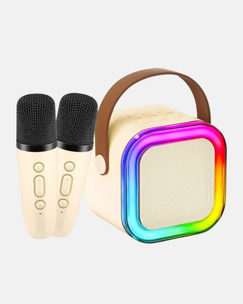 PTTAVM: Taşınabilir Karaoke Hoparlör Bluetooth 5.0 ve Çift Mikrofonlu