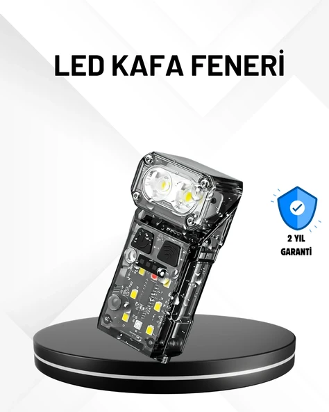 Sensörlü LED Kafa Feneri Şarj Edilebilir Manyetik Eller Serbest ürün görseli 1