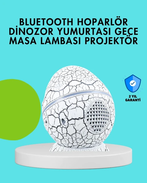 Dinozor Yumurtası Tasarımlı Gece Lambası – Müzik ve Işık Senkronizasyonlu ürün görseli 1
