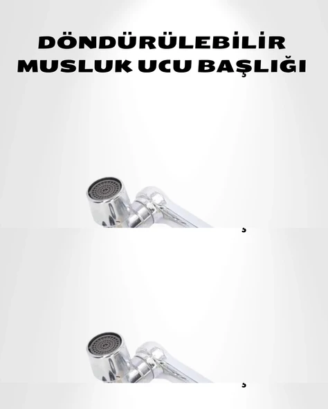 1080° Dönebilen Musluk Ucu – Su Tasarruflu, Esnek ve 360° Çift Eksenli Başlık ürün görseli 1