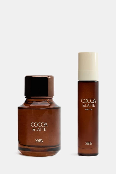 ZARA COCOA LATTE & BODY OIL 100ML (3.4 FL. OZ) + 50ML (1.7 FL.OZ) ürün görseli 1