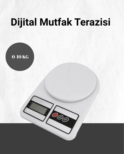 Hassas Ölçüm İçin Dijital Mutfak Tartısı – 10 Kg Kapasiteli ürün görseli 1