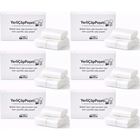 Mandaş Tommee Tippee Twist & Click Çöp Poşeti Tam Uyumlu Yerli (3 Lü Yedek Set) KOVASIZ (6 Lı Set) ürün görseli 1