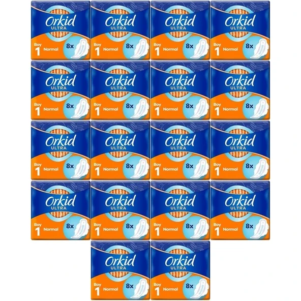 Orkid Hijyenik Ped Ultra Extra Normal 144 Adet Standart Pk (18PK*8) ürün görseli 1