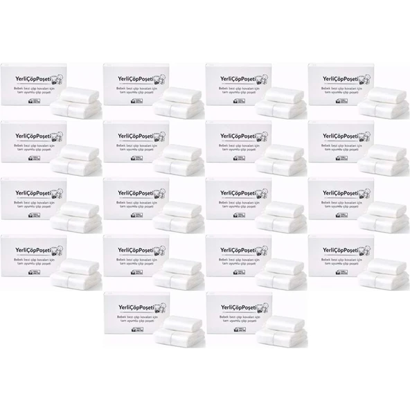 Mandaş Tommee Tippee Twist & Click Çöp Poşeti Tam Uyumlu Yerli (3 Lü Yedek Set) KOVASIZ (18 Li Set) ürün görseli 1