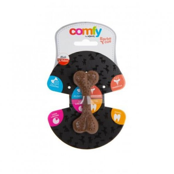 Aquael Comfy Toy Dental Bone Barbekü Kahverengi 8.5 Cm ürün görseli 1