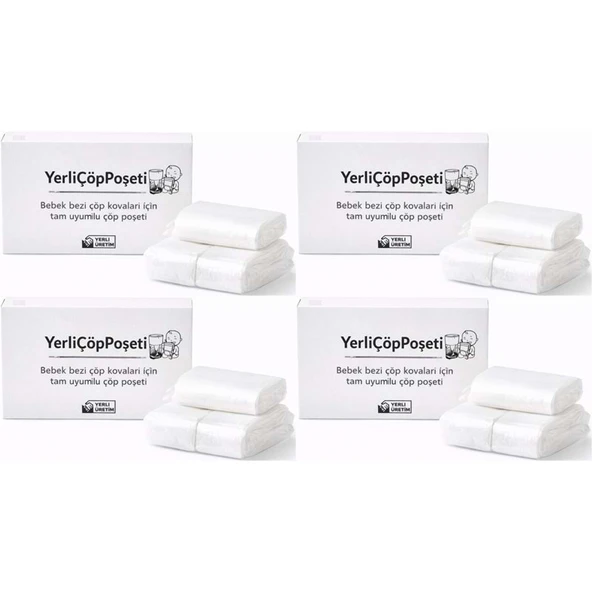 Mandaş Tommee Tippee Twist & Click Çöp Poşeti Tam Uyumlu Yerli (3 Lü Yedek Set) KOVASIZ (4 Lü Set) ürün görseli 1