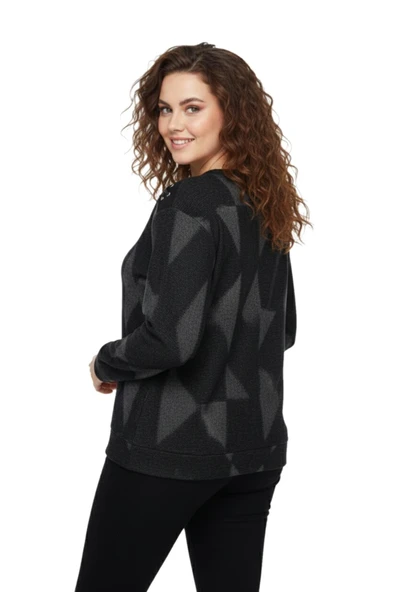 Kadın Sıfıryaka Sweatshirt  BGL-ST05113 - Resim 5