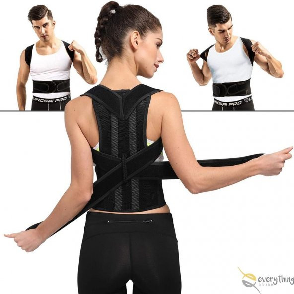 Ankaflex Çift Balenli Dik Duruş Korsesi Spor Bel Sırt Omuz Kambur ürün görseli 1