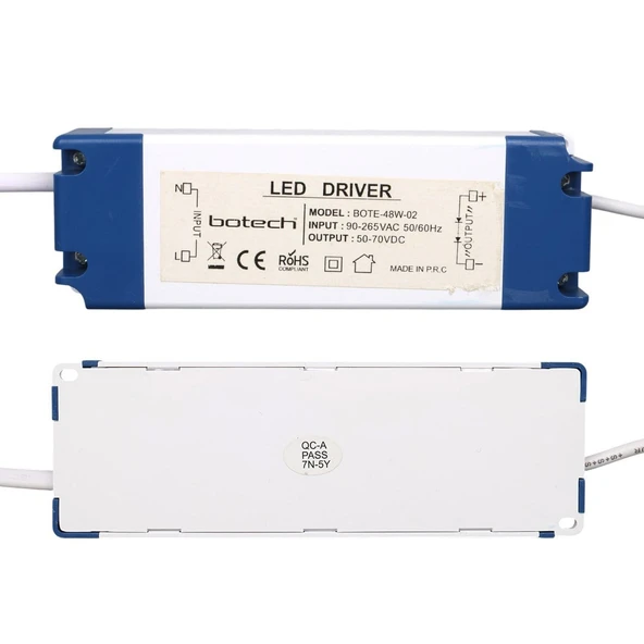 Botech BOTE-48W-02 60X60 Panel Led Driver Adaptörü (50V-70V Dc) - Resim 2