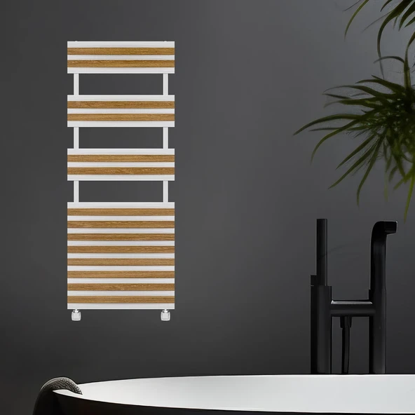1500x600mm Gemini X Fırça Mat İnox Havlupan ürün görseli 1