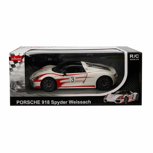 70710 1:14 Uzaktan Kumandalı Porsche 918 Spyder Weissach Işıklı Araba 32 cm ürün görseli 1