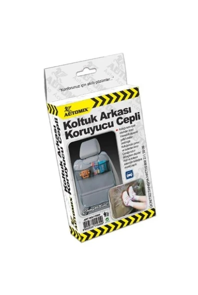 Automix Cepli Koltuk Arkası Kılıfı Şeffaf ürün görseli 1