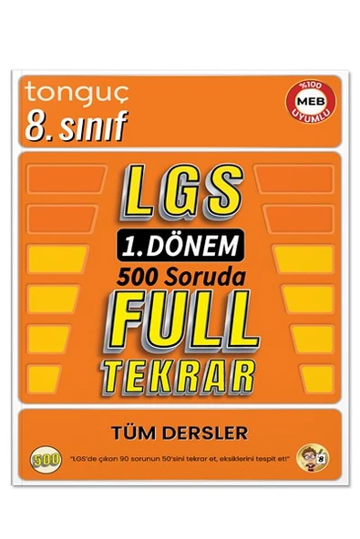 8. Sınıf - LGS 1. Dönem Full Tekrar Soru Bankası - Tonguç Yayınları ürün görseli 1