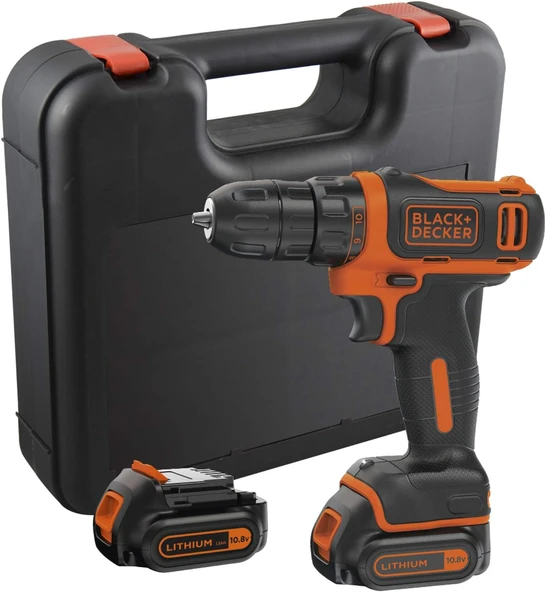 Black&Decker BDCDD12KB Çift Akülü Vidalama Makinesi ürün görseli 1