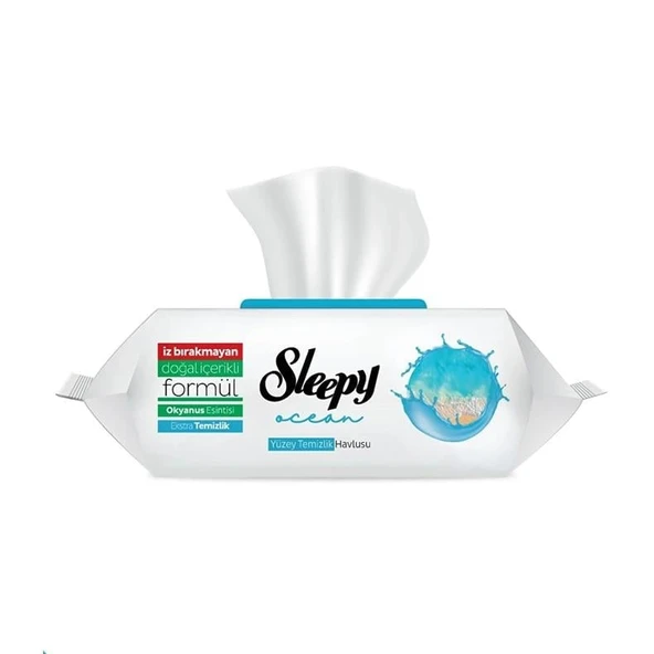 Sleepy Ocean Yüzey Temizlik Havlusu&Mendili Okyanus Esintisi 100 Yaprak ürün görseli 1