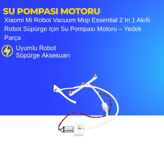 Xiaomi Mi Robot Vacuum Mop Essential 2 In 1 Akıllı Robot Süpürge Için Su Pompası Motoru – Yedek Parça ürün görseli 1