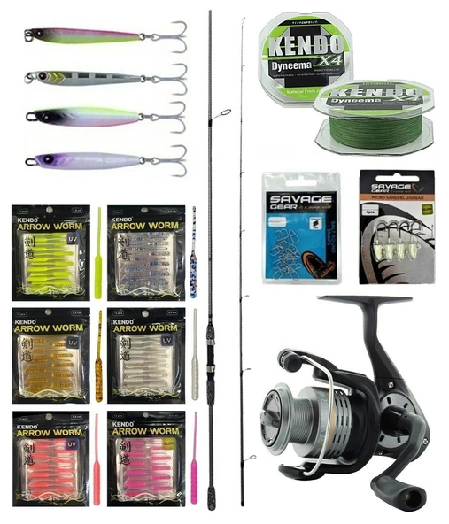 YekOutdoor FireWorm LRF Seti Okuma Wave Up Spin 229cm 3-14gr 2 Parça Olta Kamışı&Okuma Revenger RV-25 FD Olta Makinesi ürün görseli 1