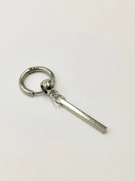 Çubuk Model Erkek Çelik Küpe - Resim 9