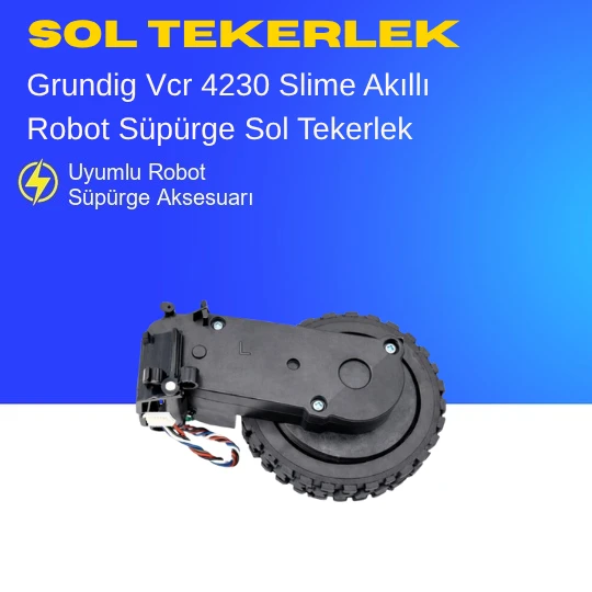 Vcr 4230 Grundig Slime Akıllı Robot Süpürge Sağ Tekerlek Aksesuarları – Yedek Parça ürün görseli 1