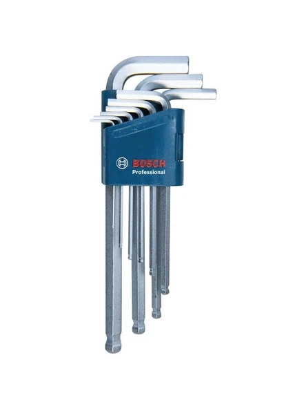Bosch Profesyonel Alyan Anahtar Takımı Hex 9 Parça (1,5-10MM) ürün görseli 1