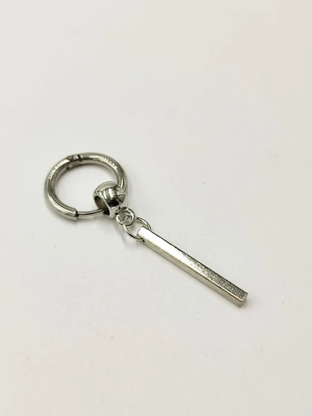Çubuk Model Erkek Çelik Küpe - Resim 12