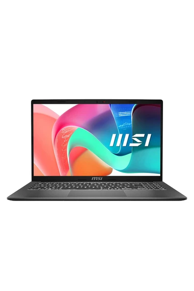 MSI Modern 15 F1MG-632XTR CORE 7 150U 16GB DDR4 UMA 512GB SSD 15.6 FHD DOS GRI Notebook ürün görseli 1