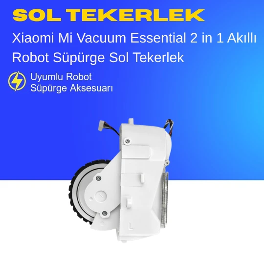 Xiaomi Mi Robot Vacuum Mop Essential 2 In 1 Akıllı Robot Süpürge Sol Tekerlek Aksesuarları – Yedek Parça ürün görseli 1