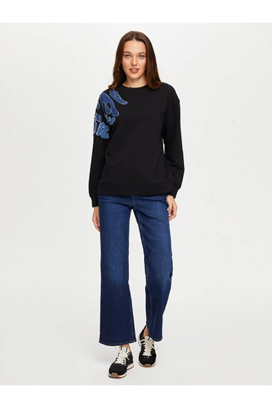 Faik Sönmez Kadın Sweatshirt UW26SWT007 - Resim 2