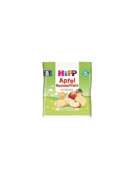 Hipp Organik Pirinçli Elmalı Bebek Gofreti 30 Gr. ürün görseli 1