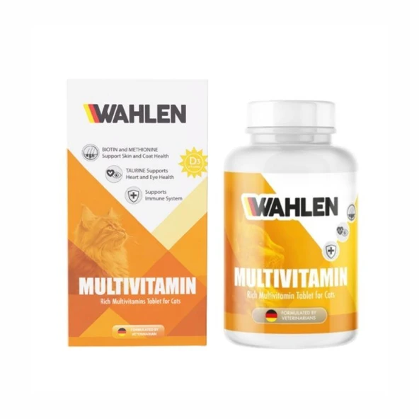 Wahlen Kediler İçin Gelişimi Destekleyen Multivitamin Takviye 150 Tablet ürün görseli 1