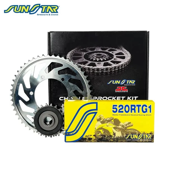 Sunstar Zincir Dişli Seti - KAWASAKI ZX6R NINJA 636cc  2013-16 ve 600cc 2007-16 ürün görseli 1