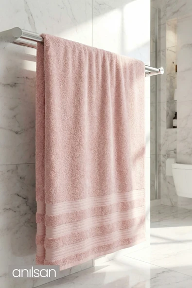 Vanilla Pudra Banyo Havlusu - 70x140 Cm, 345Gr, %100pamuk, Spa Ve Otel Havlusu ürün görseli 1