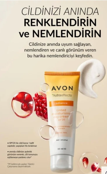 Nutra Effects Tinted Canlı Görünüm Veren Nemlendirici SPF20 ürün görseli 1