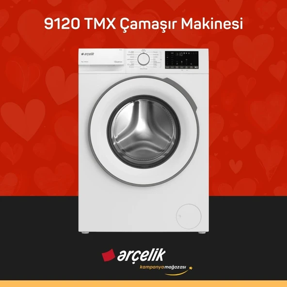 ARÇELİK 9120 TMX 9 Kg Çamaşır Makinesi ürün görseli 1