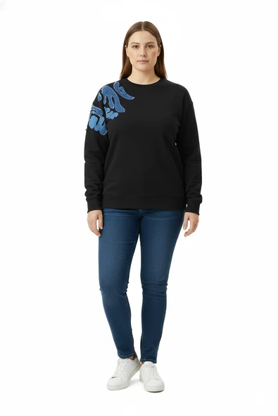 Faik Sönmez Kadın Sweatshirt UW26SWT007 ürün görseli 1